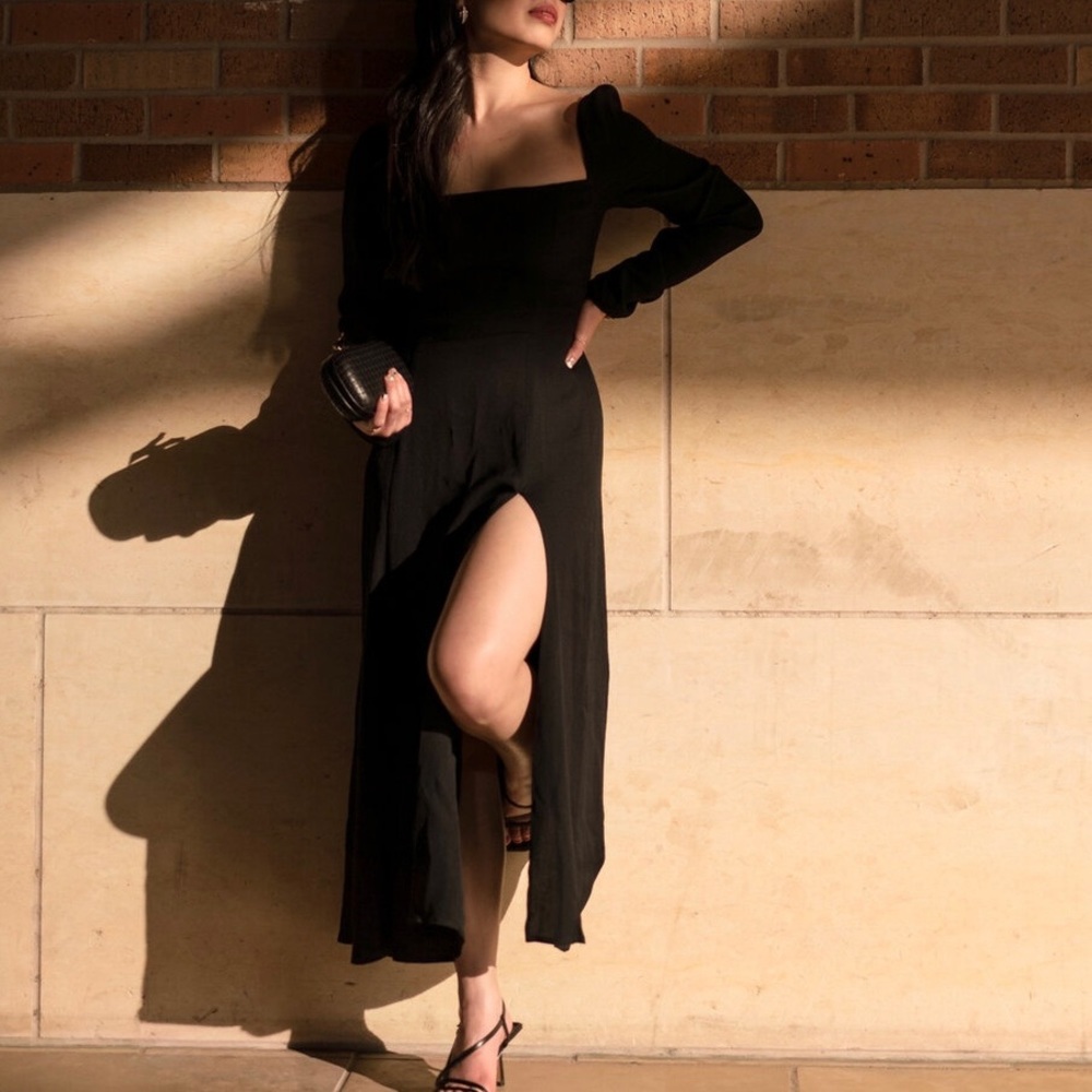 NWOT🖤Reformation Sigmund Dress - Black
